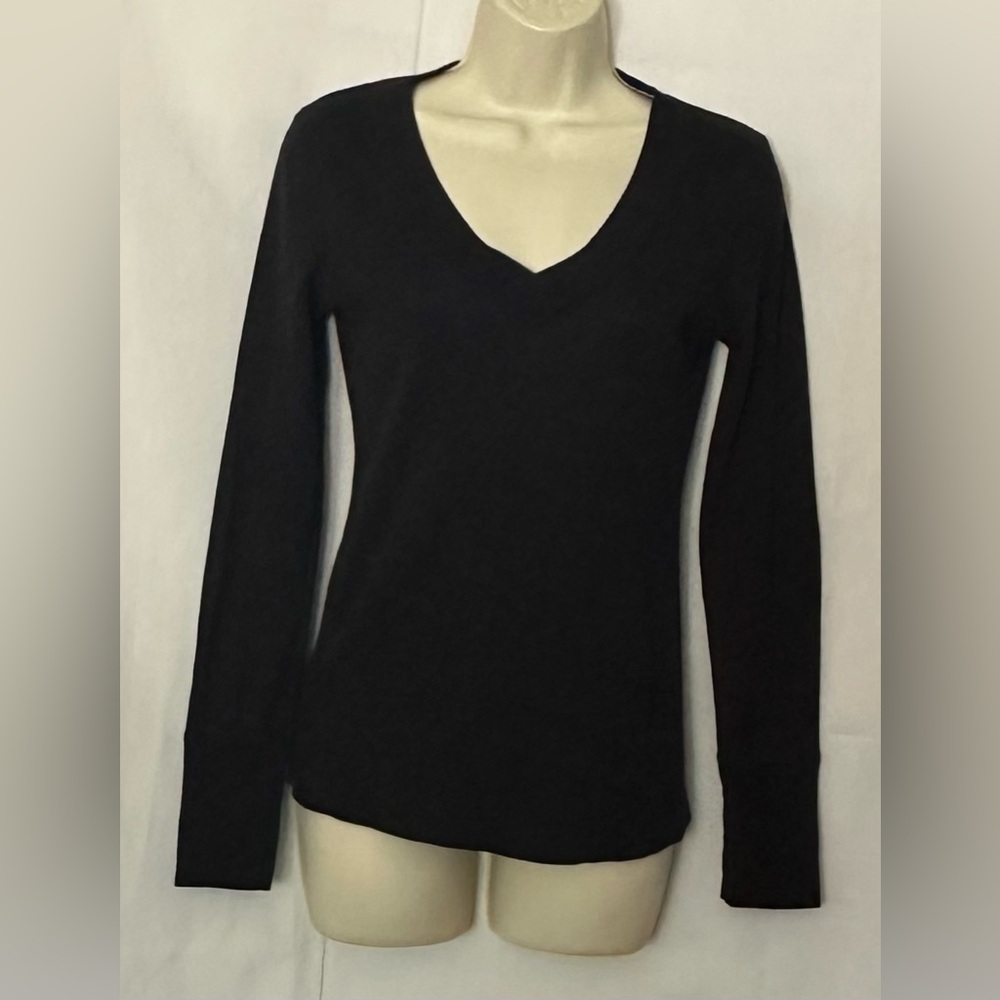 Color Story Knit V-Neck Long Sleeve Women’s Size L